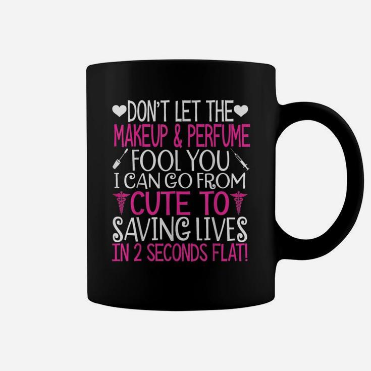 Cute Nurse Shirt Saving Lives Nurse Tshirt Coffee Mug