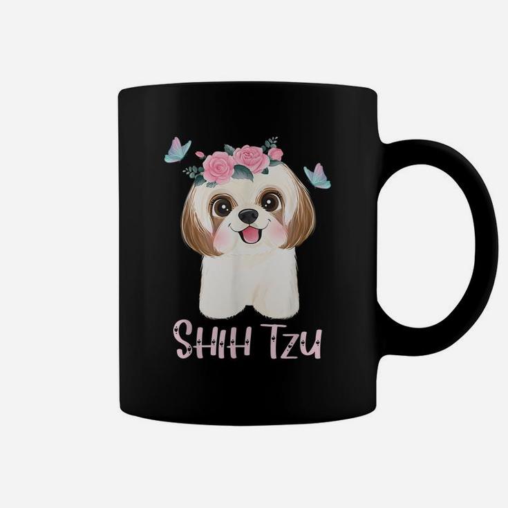Cute Shih Tzu Mom Shitzu Dad Mens Dog Lover Ladies Shihtzu Coffee Mug