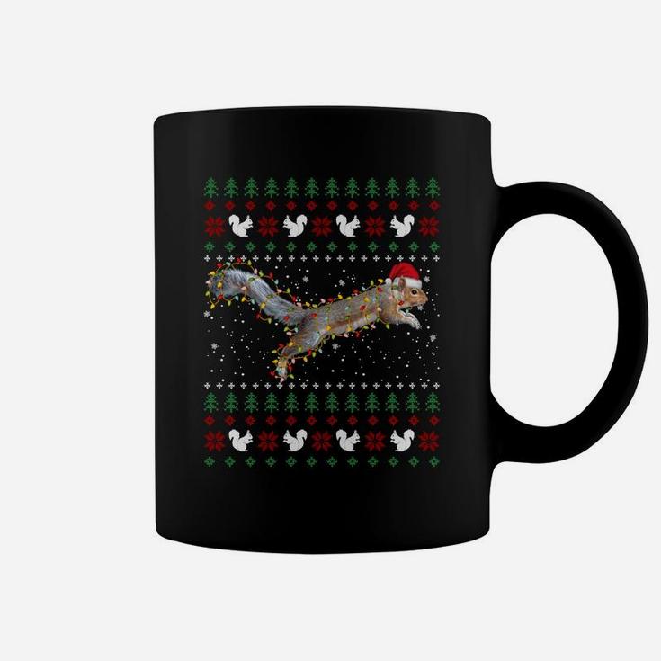 Cute Squirrel Santa's Hat Ugly Christmas Sweater Tee Xmas Sweatshirt Coffee Mug