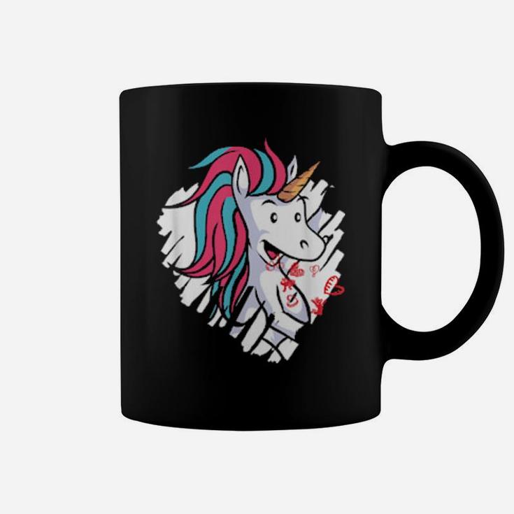 Cute Unicorn Valentines Day Girls Coffee Mug