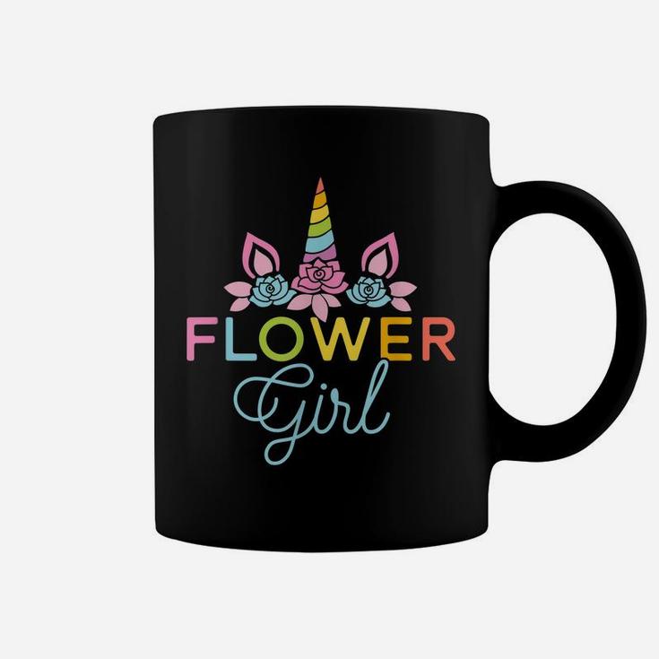 Cute Wedding Flower Girl Unicorn Bridesmaid Gift Shirts Coffee Mug
