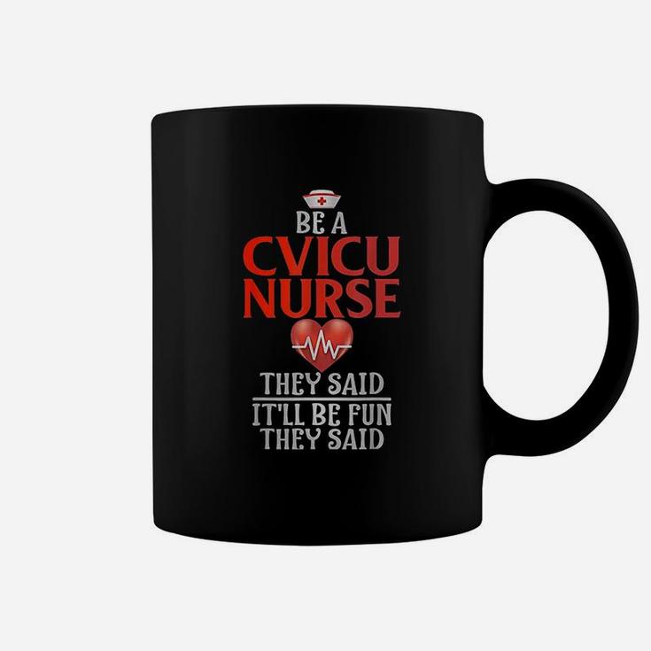 Cvicu Nurse Funny Nurses Gift Nursing Rn Bsn Ccu Coffee Mug