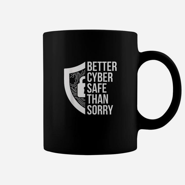 Cybersecurity It Analyst Safe Sorry Certified Tech Security Coffee Mug