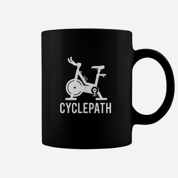 Cyclepath Love Spin Funny Workout Pun Gym Spinning Class Coffee Mug
