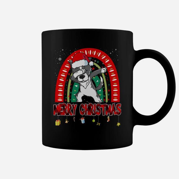 Dabbing Border Collie Dog Boho Rainbow Funny Christmas Sweatshirt Coffee Mug