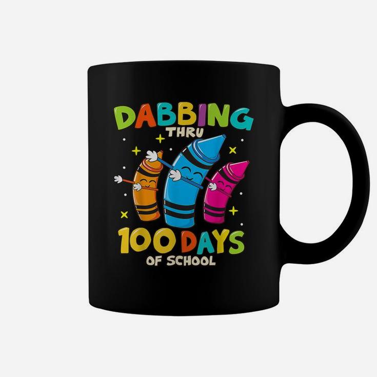 Dabbing Crayons Kids 100 Days School Lover Shirt Boys Girls Coffee Mug