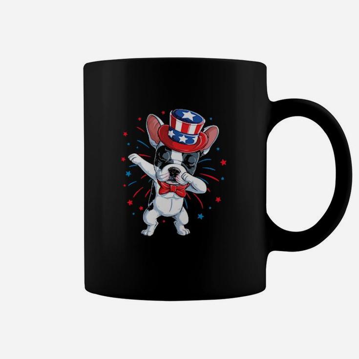 Dabbing French Bulldog 4Th Of July American Flag Coffee Mug