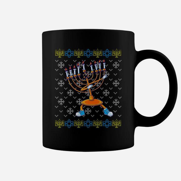 Dabbing Menorah Ugly Hanukkah Sweater Xmas Chanukah Gift Coffee Mug
