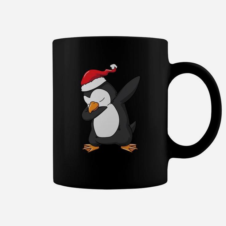 Dabbing Penguin Santa Hat Funny Xmas Gift Sweatshirt Coffee Mug
