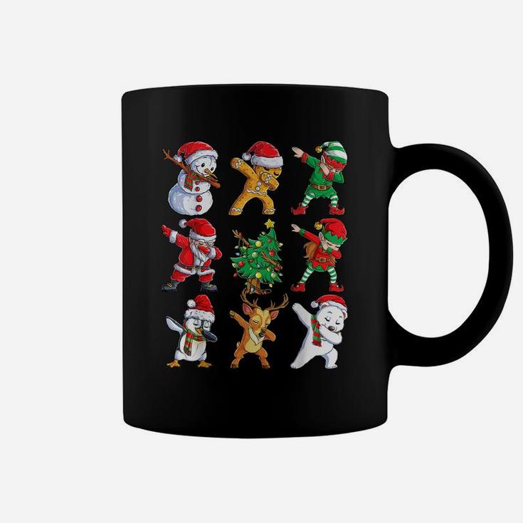 Dabbing Santa Elf Friends Christmas Boys Men Funny Xmas Dab Coffee Mug