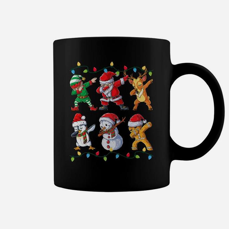 Dabbing Santa Elf Friends Christmas Kids Boys Men Xmas Gifts Coffee Mug