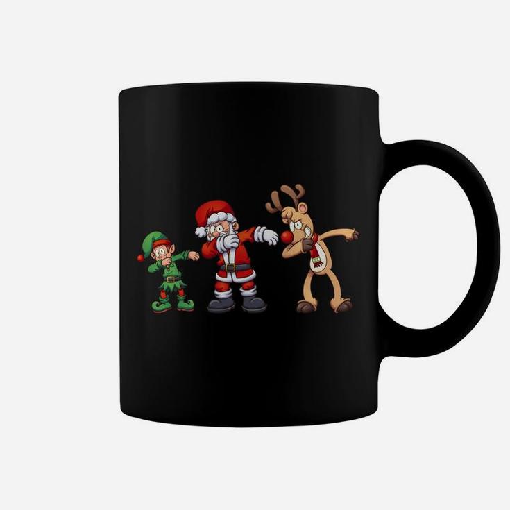 Dabbing Santa Elf Friends Christmas Xmas Gift For Kids Boys Sweatshirt Coffee Mug