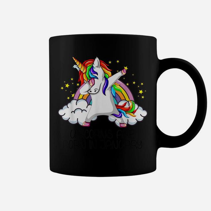 Dabbing Unicorn Girl Party Gift Unicorns Are Born In January Coffee Mug