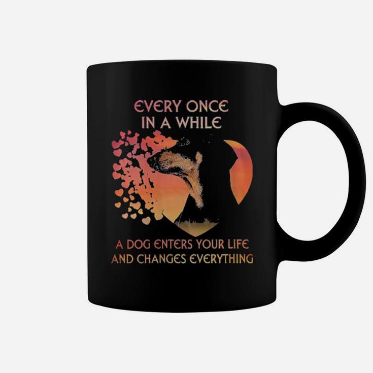 Dachshund Every Once In A While A Dog Enters Your Life And Changes Everything Coffee Mug