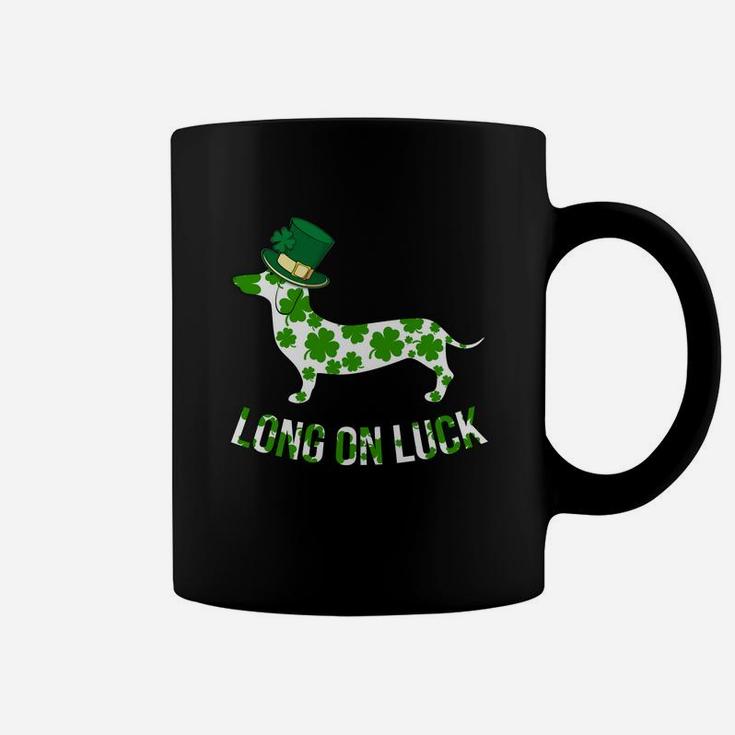 Dachshund Patricks Day Shirt Long On Luck Coffee Mug
