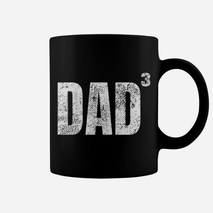 Dad Cubed Shirt Dad Of Three Mens Quote Funny Christmas Gift Coffee Mug