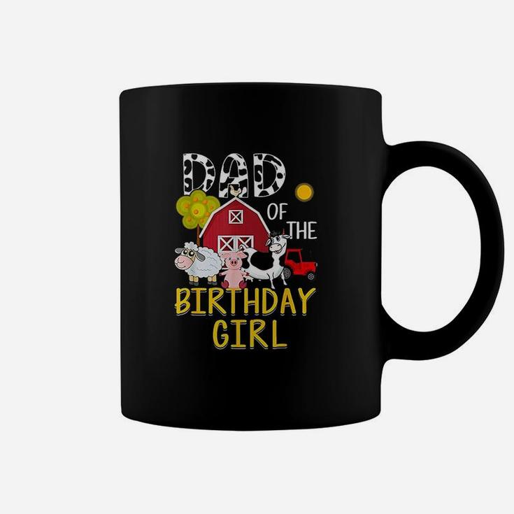 Dad Of The Birthday Girl Cow Coffee Mug