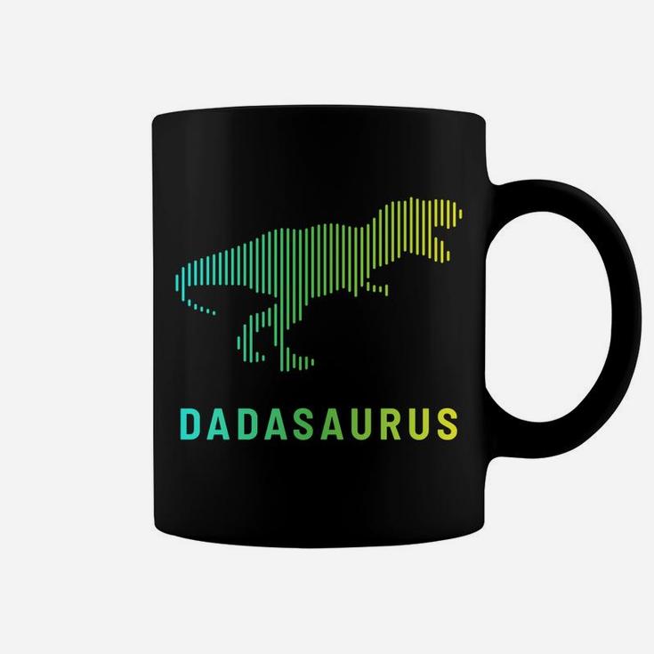 Dadasaurus Dinosaur Best Dad Daddy Saurus Rex Fathers Day Coffee Mug