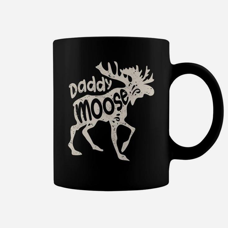 Daddy Moose Funny Fathers Day Gifts Men Dad Family Matching Coffee Mug
