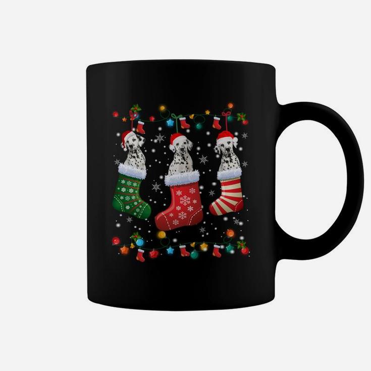 Dalmatian Christmas Socks Funny Xmas Pajama Dog Lover Gift Sweatshirt Coffee Mug