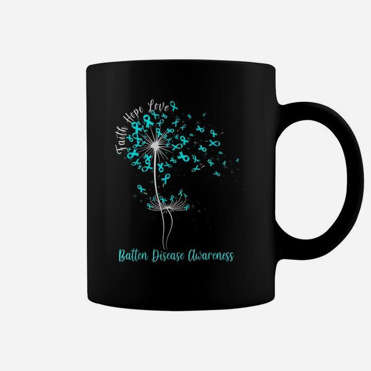 Dandelion Faith Hope Love Batten Disease Awareness Flower Coffee Mug