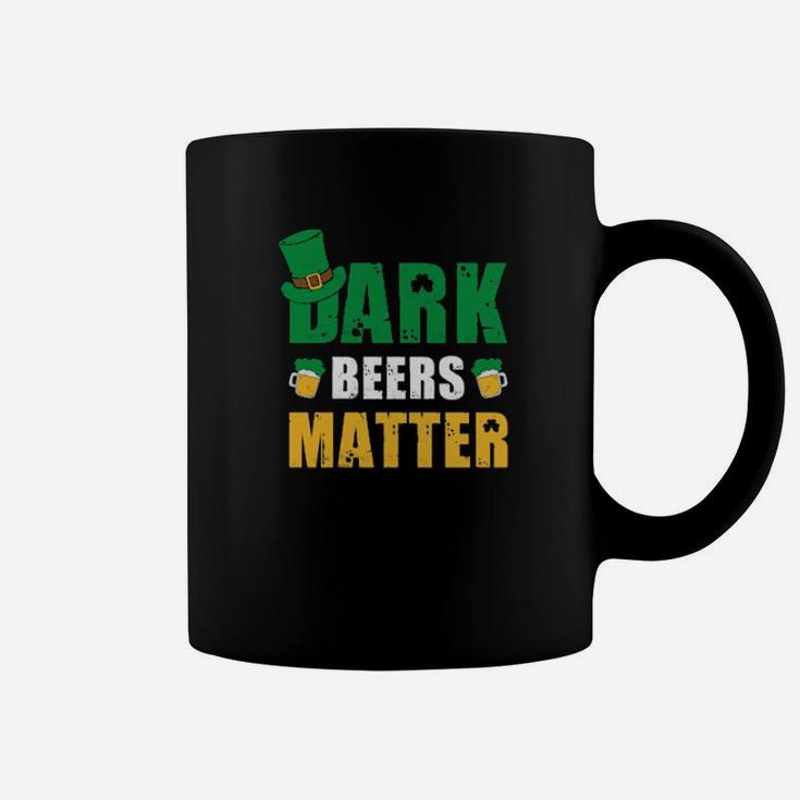 Dark Beers Matter Shamrock St Patricks Day Irish Coffee Mug