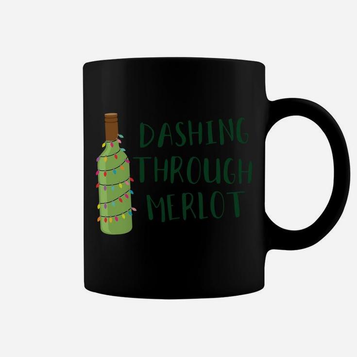 Dashing Through Merlot Funny Wine Drinking Sweatshirt Coffee Mug