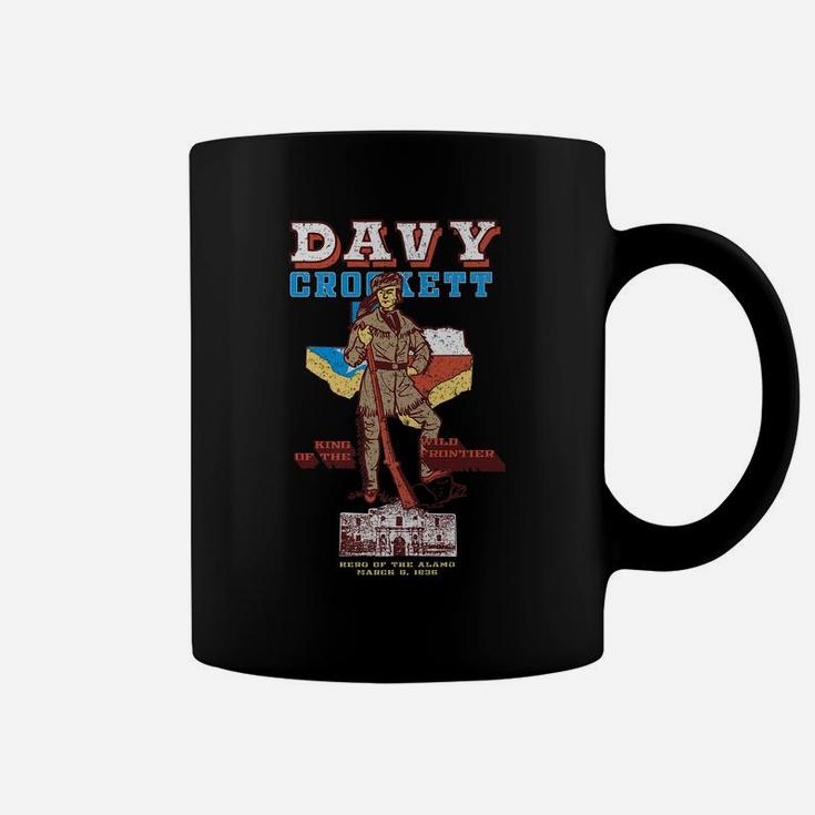 Davy Crockett Texas Alamo Cowboy Vintage Souvenir Coffee Mug