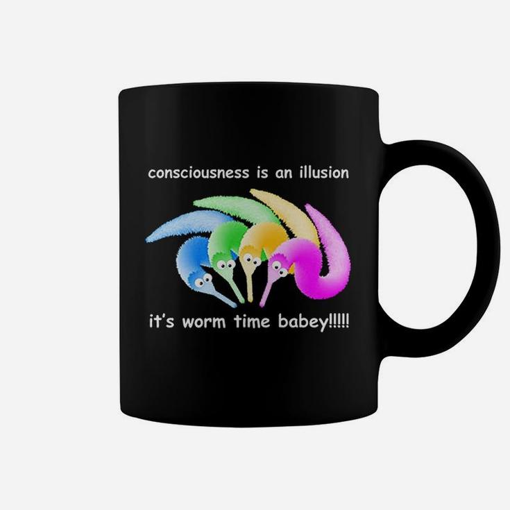 Death Is Inevitable Worm On A String Meme Coffee Mug