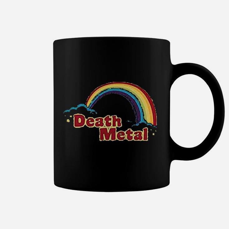 Death Metal Retro Rainbow 70S 80S Sarcastic Coffee Mug
