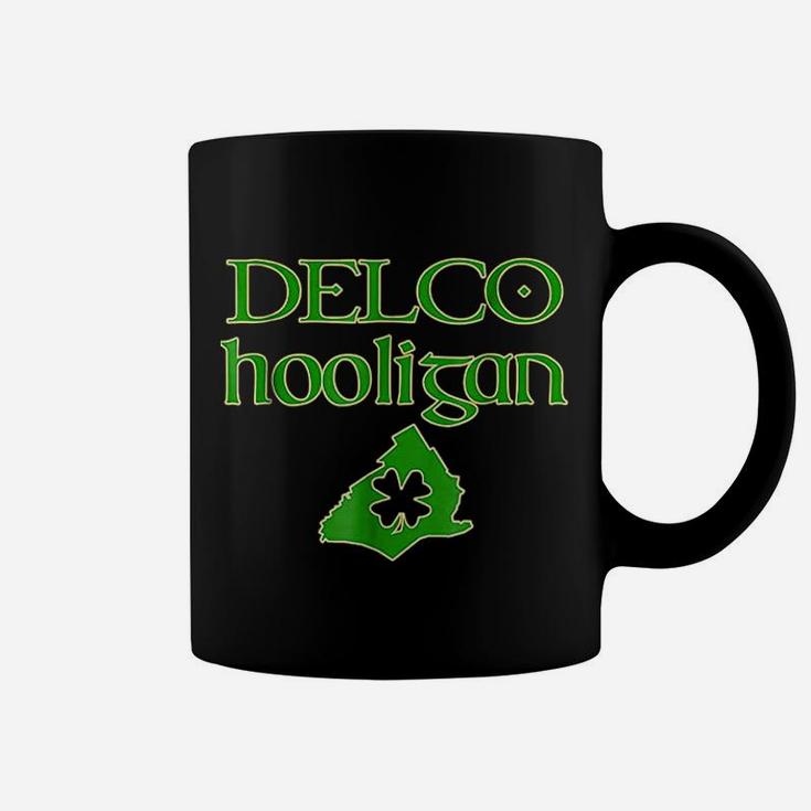 Delco Hooligan Irish Delaware County Shamrock Coffee Mug