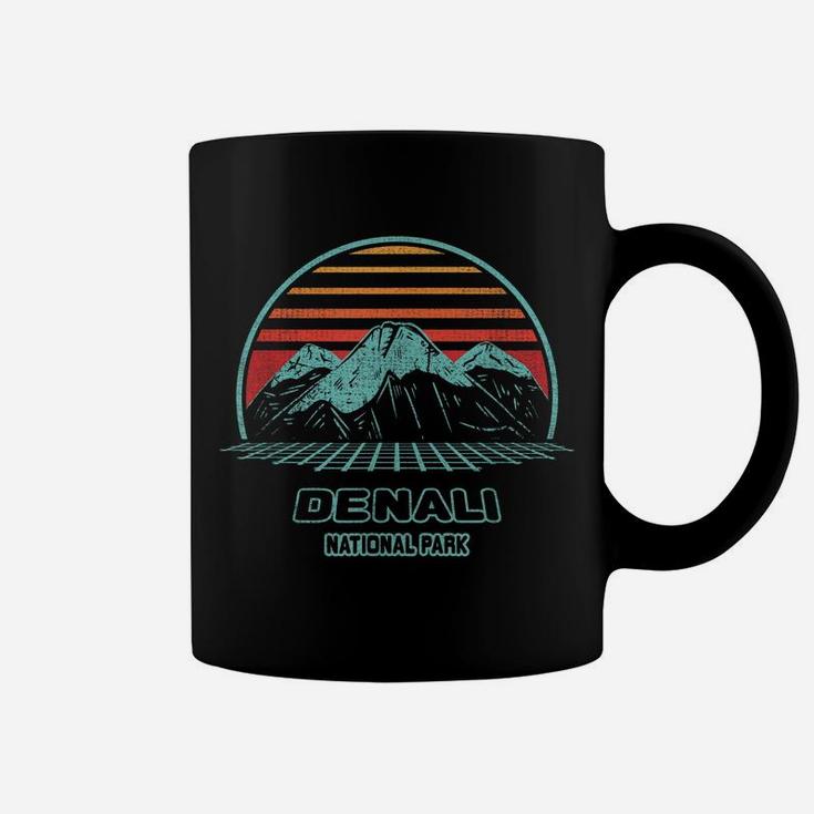 Denali National Park Retro Hiking Vintage 80S Style Coffee Mug