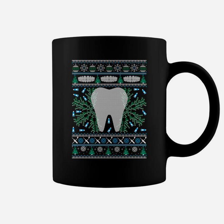 Dental Hygienist Ugly Christmas Sweatshirt Funny Holiday Coffee Mug