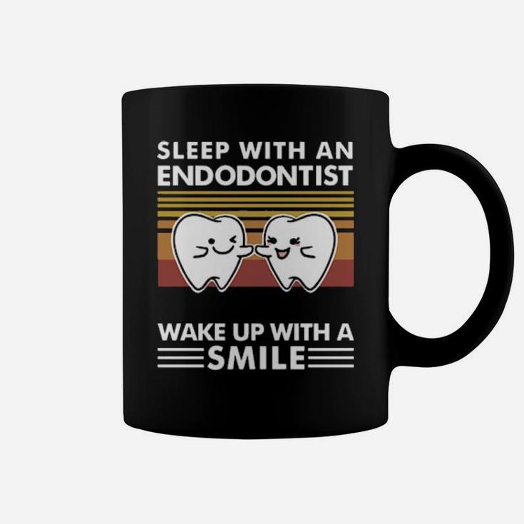 Dentist Sleep With An Endodontist Wake Up With A Smile Vintage Coffee Mug
