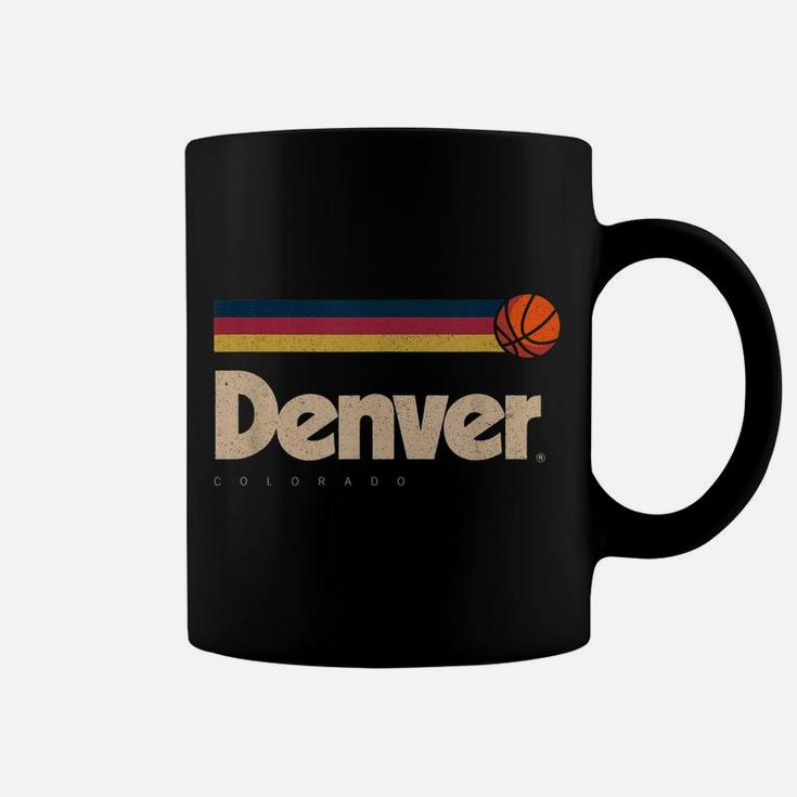 Denver Basketball B-Ball City Colorado Retro Denver Coffee Mug