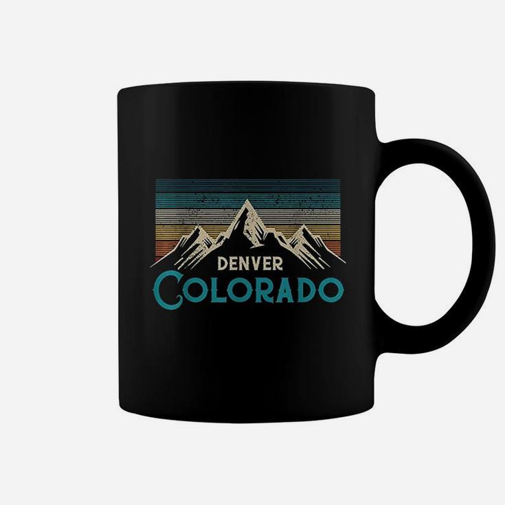 Denver Colorado Vintage Mountains Hiking Souvenir Gift Coffee Mug