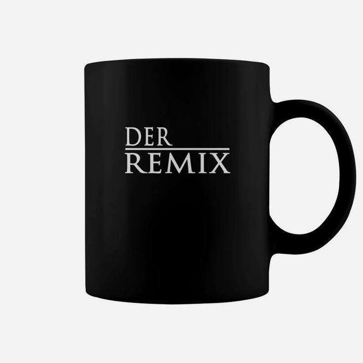 Der Remix Schwarzes Tassen, Stylisches Schriftzug Design