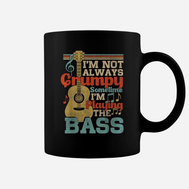 Distressed Quote Bass Guitar Player Funny Retro Music Coffee Mug