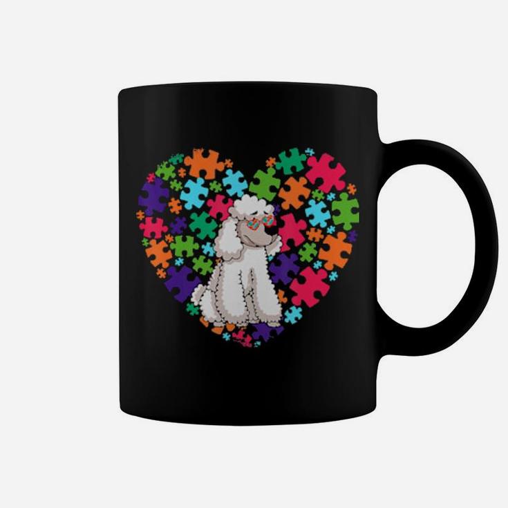 Dog Dad Dog Mom Gifts Autism Awareness Poodle Coffee Mug