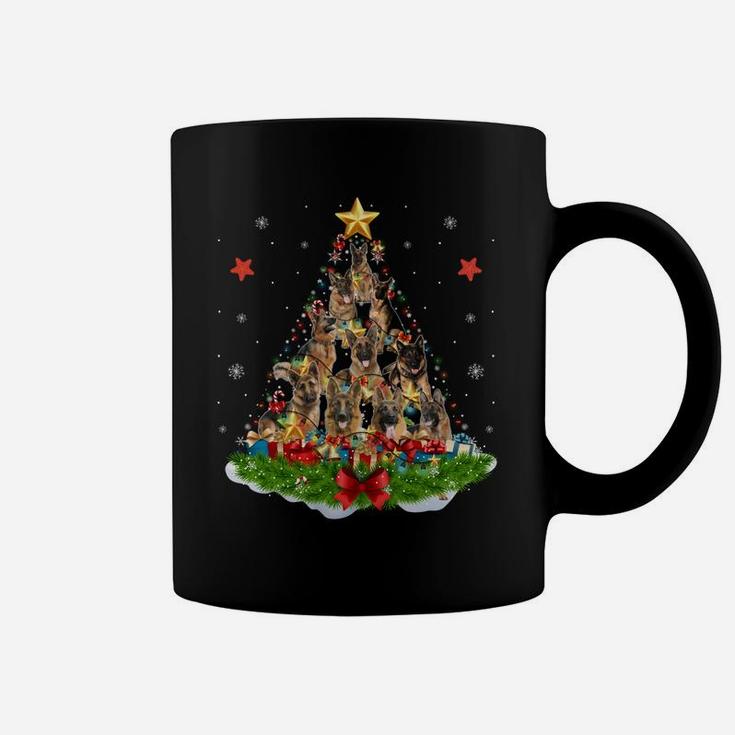 Dog Lover German Shepherd Christmas Tree Xmas Party Gift Sweatshirt Coffee Mug