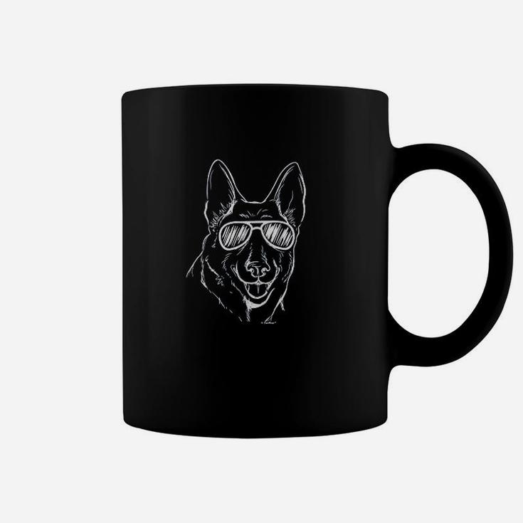 Dog Lover Gift German Shepherd Sunglasses Dog Gift Coffee Mug