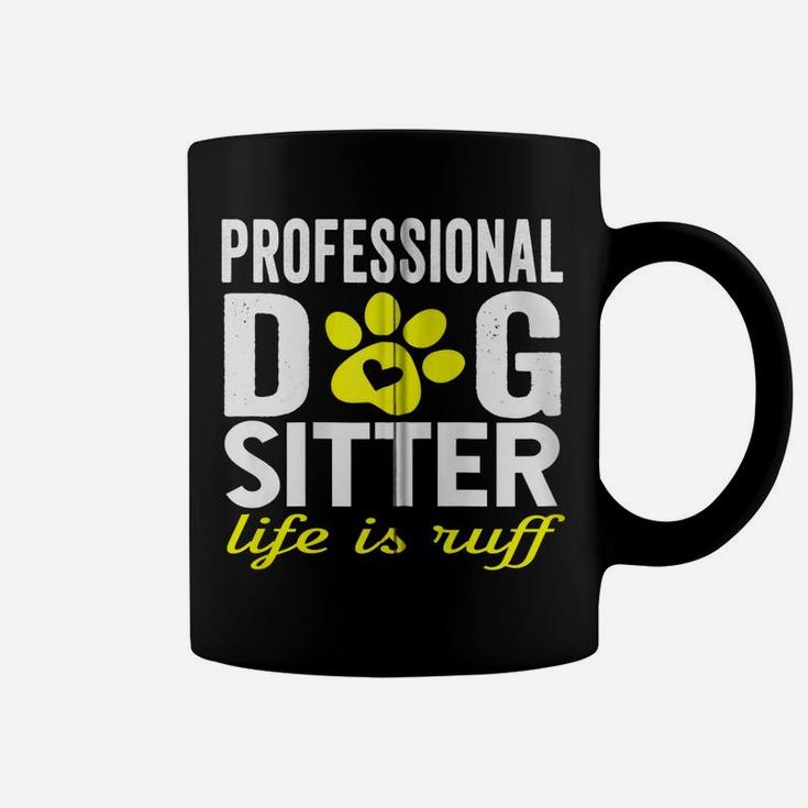 Dog Sitter Walker Funny Dog Mom Dad Joke Pet Humor Gifts Zip Hoodie Coffee Mug