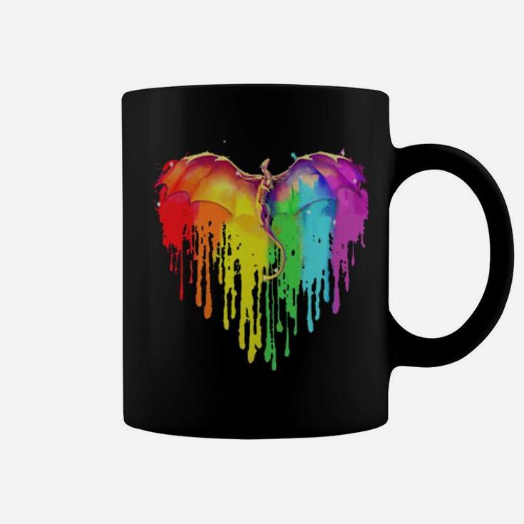Dragon Heart Lgbt Pride Coffee Mug
