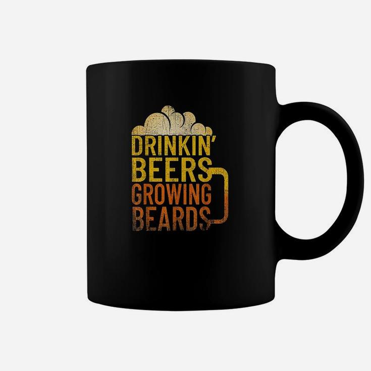 Drinkin Beers Growing Beards Funny Hipster Inspired Coffee Mug