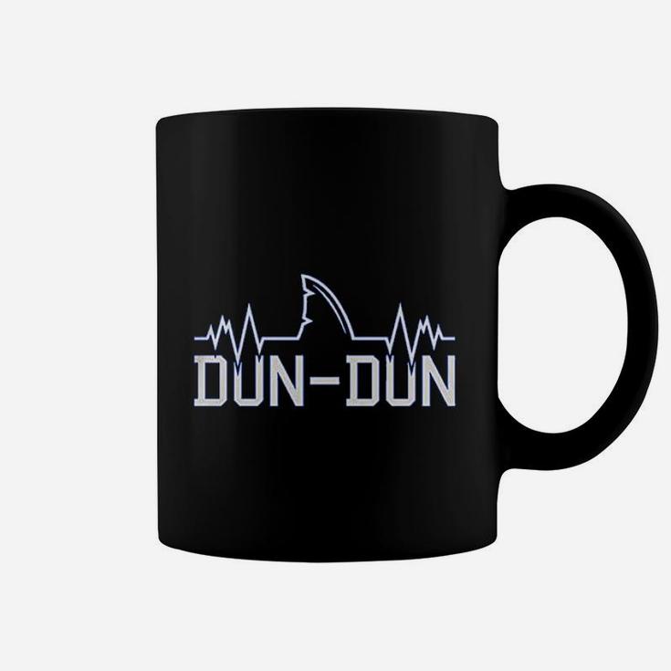 Dun Dun  Great White Shark Pun Funny Parody Coffee Mug