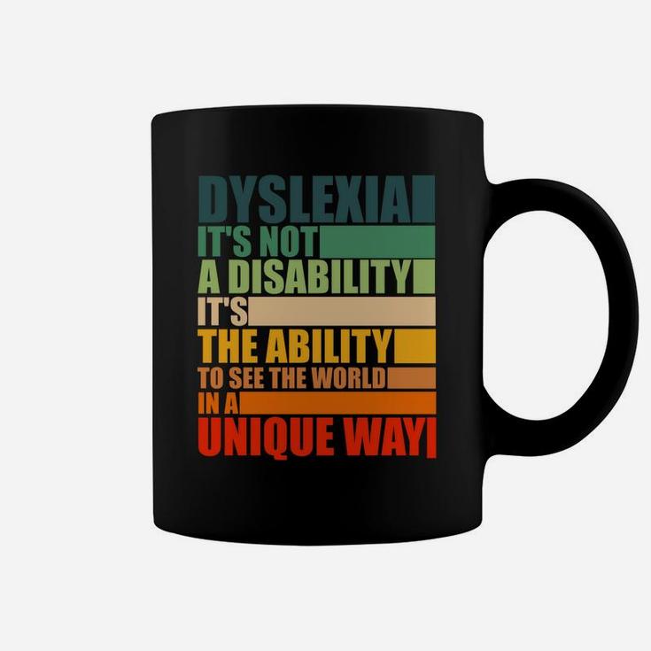 Dyslexia It's Not A Disability Dyslexia Awareness Skeleton Sweatshirt Coffee Mug