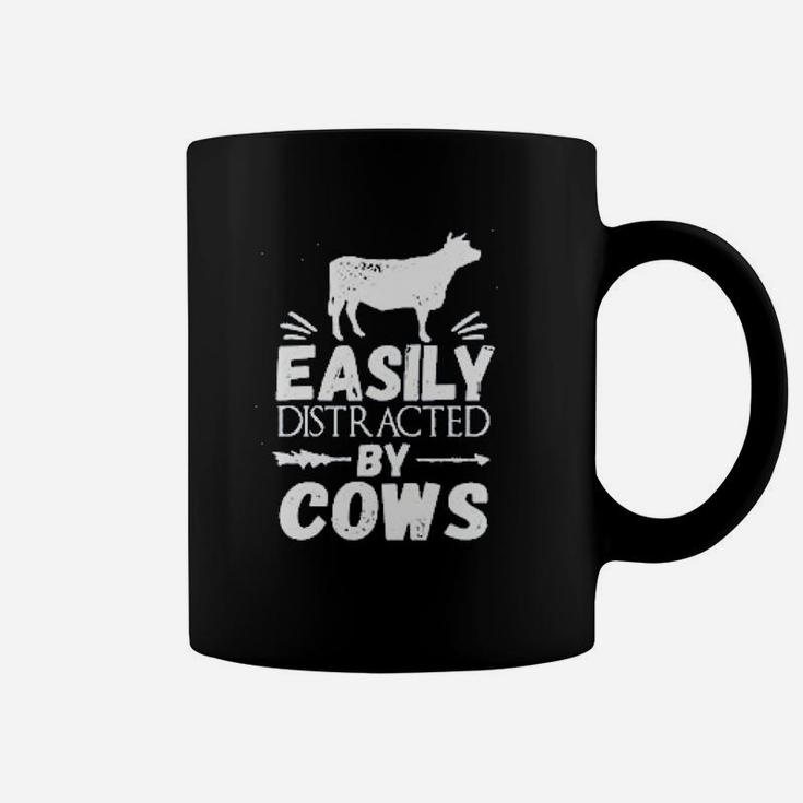 Easily Distracted By Cows Coffee Mug