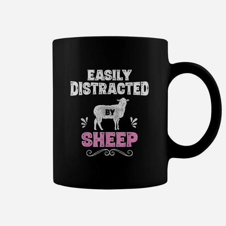 Easily Distracted By Sheep Coffee Mug