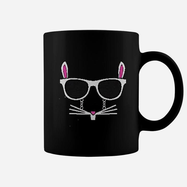 Easter Bunny Rabbit Face With Glasses Coffee Mug
