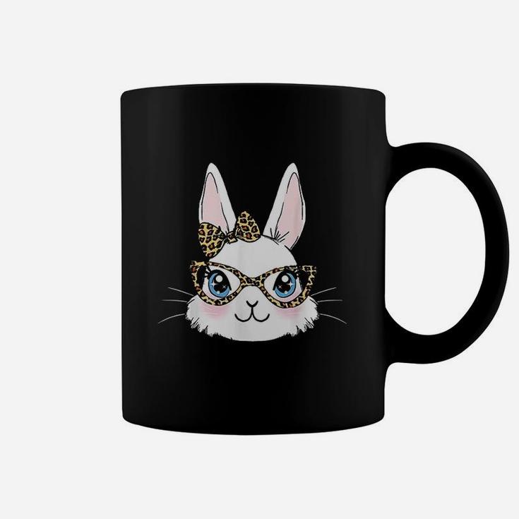 Easter Bunny Rabbit With Leopard Glasses Coffee Mug